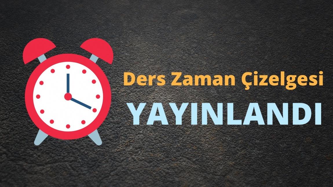 DERS ZAMAN ÇİZELGESİ YAYINLANDI